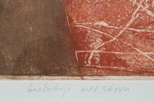 age hartsuiker lijstenmaker heerenveen eigen druk ets aquatint landschap met stenen lijstenmaker falkenaweg friese kunst meppeler ploeg jubbega kunsthuis loof galerie kunsthandel lijstenmaker joure skoander.besit skoander.com heerenveen