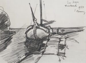 isidore isidoor opsomer lier kunst tekening terherne schilderij terhorne isidoor opsomer isidore opsomer tekening schets kunst vlaamse kunstenaar belgische kunst opsomer schilderij friesland terhern terhorne schilderij tekening 1934 ingelijst lijstenmaker heerenveen friese kunst lier antwerpen baron opsomer graficus litho nhiska albrecht de vriendt juliaan de vriendt godecharle prijs skoander bisit skoander besit skoander.com kunsthandel friesland friese kunsthandel houtskool tekening friesland